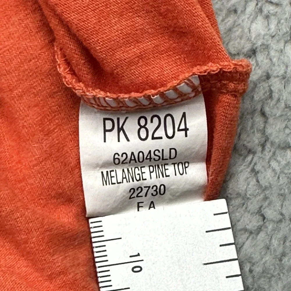 Pressbox PK 8204 Clemson Tigers Womens XL Orange L/S Melange Pine Top Shirt